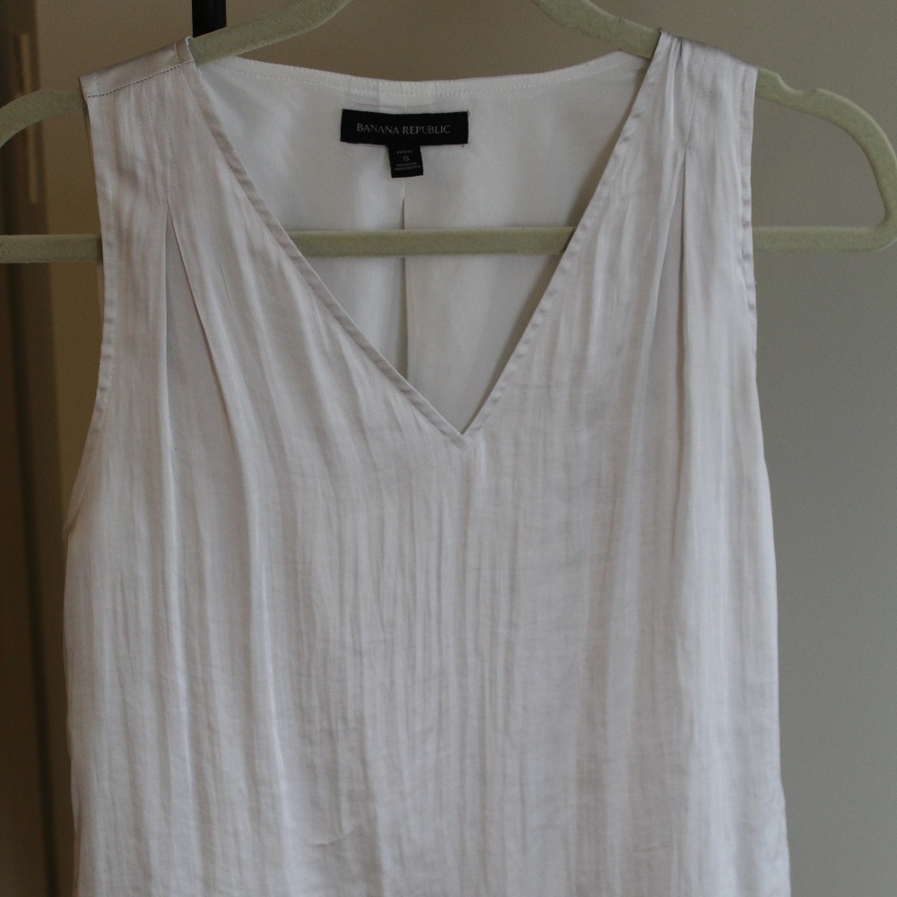 Silver/White Shimmer Tank